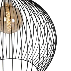 Design hanglamp rond zwart 70 cm - Dos