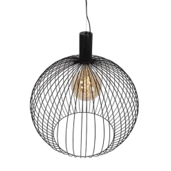 Design hanglamp rond zwart 70 cm - Dos