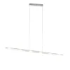 Design hanglamp staal met touch-dimmer incl. LED - Platina
