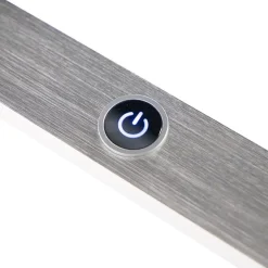 Design hanglamp staal met touch-dimmer incl. LED - Platina