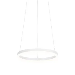 Design hanglamp wit 40 cm incl. LED 3-staps dimbaar - Anello