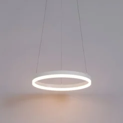 Design hanglamp wit 40 cm incl. LED 3-staps dimbaar - Anello