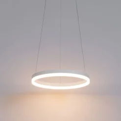 Design hanglamp wit 40 cm incl. LED 3-staps dimbaar - Anello