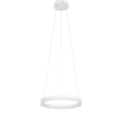 Design hanglamp wit 40 cm incl. LED 3-staps dimbaar - Anello