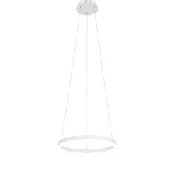 Design hanglamp wit 40 cm incl. LED 3-staps dimbaar - Anello