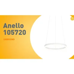 Design hanglamp wit 40 cm incl. LED 3-staps dimbaar - Anello