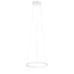 Design hanglamp wit 40 cm incl. LED 3-staps dimbaar - Anello