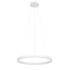Design hanglamp wit 60 cm incl. LED 3-staps dimbaar - Anello