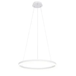 Design hanglamp wit 60 cm incl. LED 3-staps dimbaar - Anello