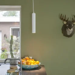 Design hanglamp wit GU10 50mm - Tuba small