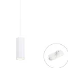 Design hanglamp wit incl. rail adapter 1-fase - Iconic Tubo