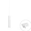 Design hanglamp wit incl. rail adapter 3-fase - 3-Phase Tuba small