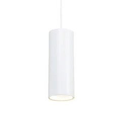 Design hanglamp wit rond GU10 50mm - Tubo