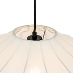 Design hanglamp wit zijden 50 cm - Plu