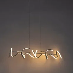 Design hanglamp zilver dimbaar incl. LED - Krisscross