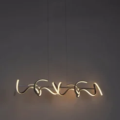 Design hanglamp zilver dimbaar incl. LED - Krisscross