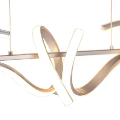 Design hanglamp zilver dimbaar incl. LED - Krisscross