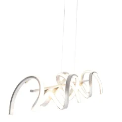 Design hanglamp zilver dimbaar incl. LED - Krisscross