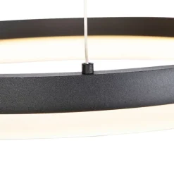Design hanglamp zwart 40 cm incl. LED 3-staps dimbaar - Anello