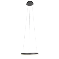 Design hanglamp zwart 40 cm incl. LED 3-staps dimbaar - Anello