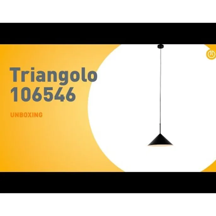 Design hanglamp zwart - Triangolo