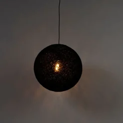 Design hanglamp zwart bol 45cm - Corda