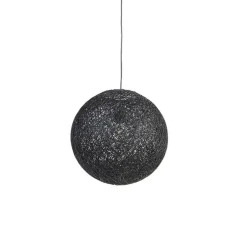 Design hanglamp zwart bol 45cm - Corda