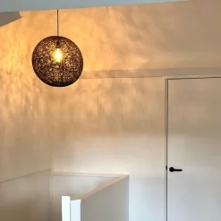 Design hanglamp zwart bol 45cm - Corda