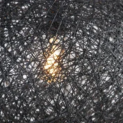 Design hanglamp zwart bol 45cm - Corda