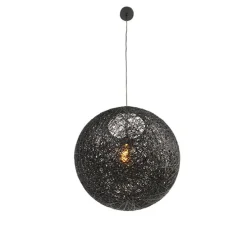 Design hanglamp zwart bol 45cm - Corda