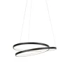 Design hanglamp zwart 55cm incl. LED dimbaar - Rowan