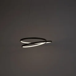 Design hanglamp zwart 55cm incl. LED dimbaar - Rowan