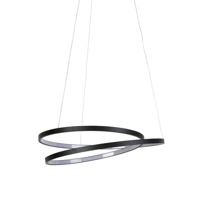 Design hanglamp zwart 55cm incl. LED dimbaar - Rowan