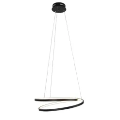 Design hanglamp zwart 55cm incl. LED dimbaar - Rowan