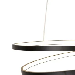 Design hanglamp zwart 55cm incl. LED dimbaar - Rowan