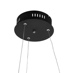 Design hanglamp zwart 55cm incl. LED dimbaar - Rowan