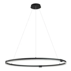Design hanglamp zwart 120cm incl. LED 3-staps dimbaar - Anello