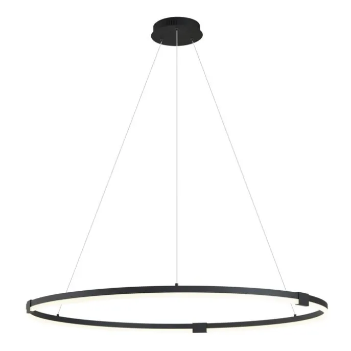 Design hanglamp zwart 120cm incl. LED 3-staps dimbaar - Anello