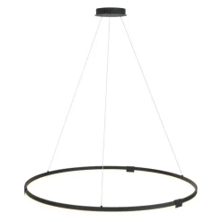 Design hanglamp zwart 120cm incl. LED 3-staps dimbaar - Anello