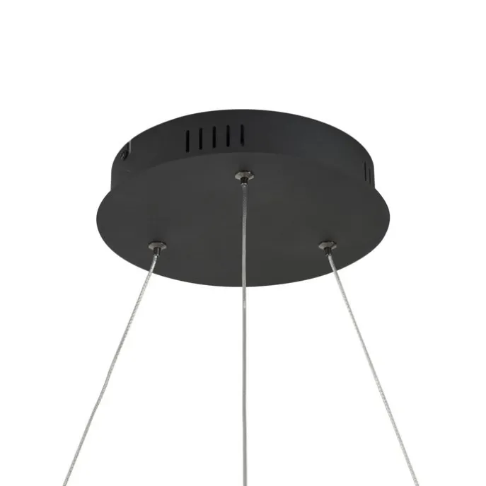 Design hanglamp zwart 120cm incl. LED 3-staps dimbaar - Anello