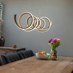 Design hanglamp zwart dimbaar incl. LED groot - Twisted