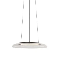 Design hanglamp zwart en transparant 3-staps dimbaar - Scacrylic