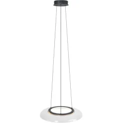 Design hanglamp zwart en transparant 3-staps dimbaar - Scacrylic