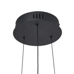 Design hanglamp zwart en transparant 3-staps dimbaar - Scacrylic