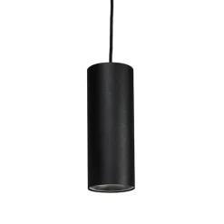 Design hanglamp zwart GU10 50mm - Tubo