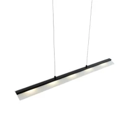 Design hanglamp zwart incl. LED 3-staps dimbaar easylift - Nele