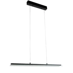 Design hanglamp zwart incl. LED 3-staps dimbaar easylift - Nele