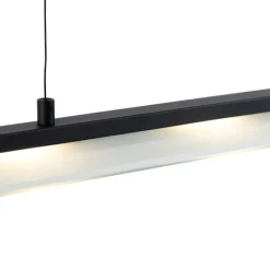 Design hanglamp zwart incl. LED 3-staps dimbaar easylift - Nele
