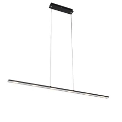Design hanglamp zwart incl. LED met touchdimmer - Platina