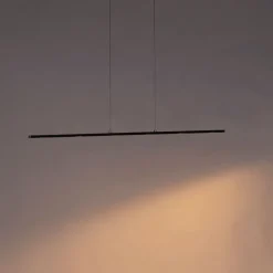 Design hanglamp zwart incl. LED met touchdimmer - Platina